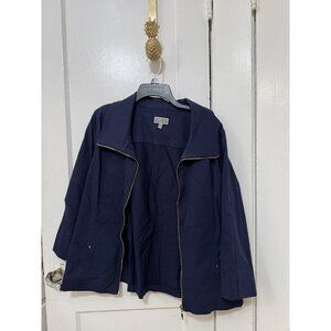JM Collection women’s size 18 dark blue zip up